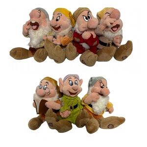 Disney Store 14” Seven Dwarfs Plush Doll Set - ‘Like New Condition’